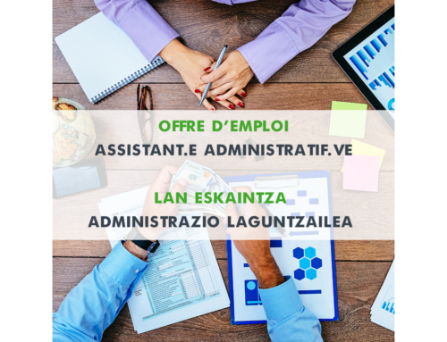 L’Eusko recrute un·e assistant·e administratif·ve en CDI !