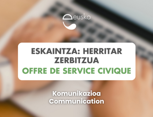 L’Eusko recrute en communication pour une mission de Service Civique !